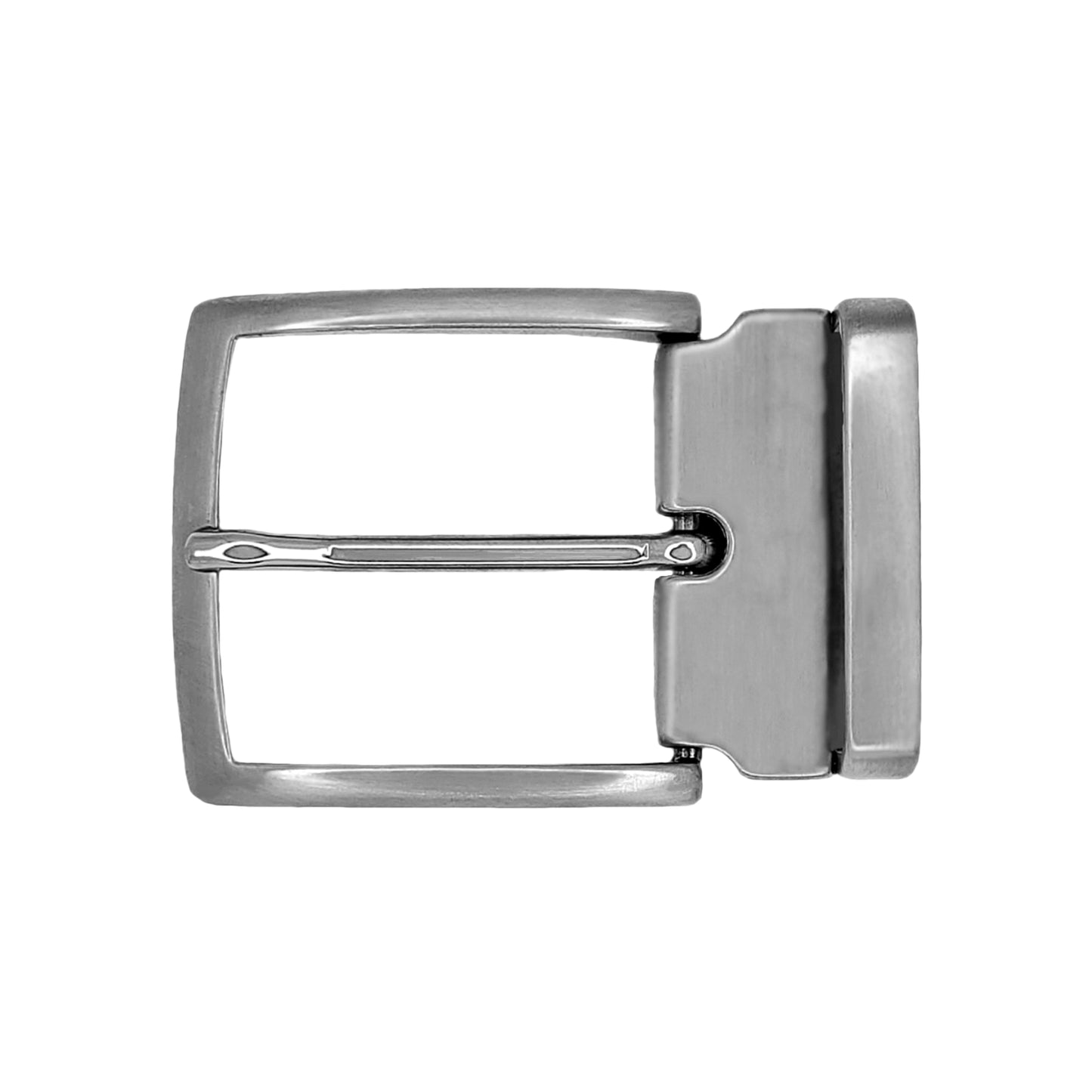 Ceinture 40 mm cuir souple blanc boucle milano mate
