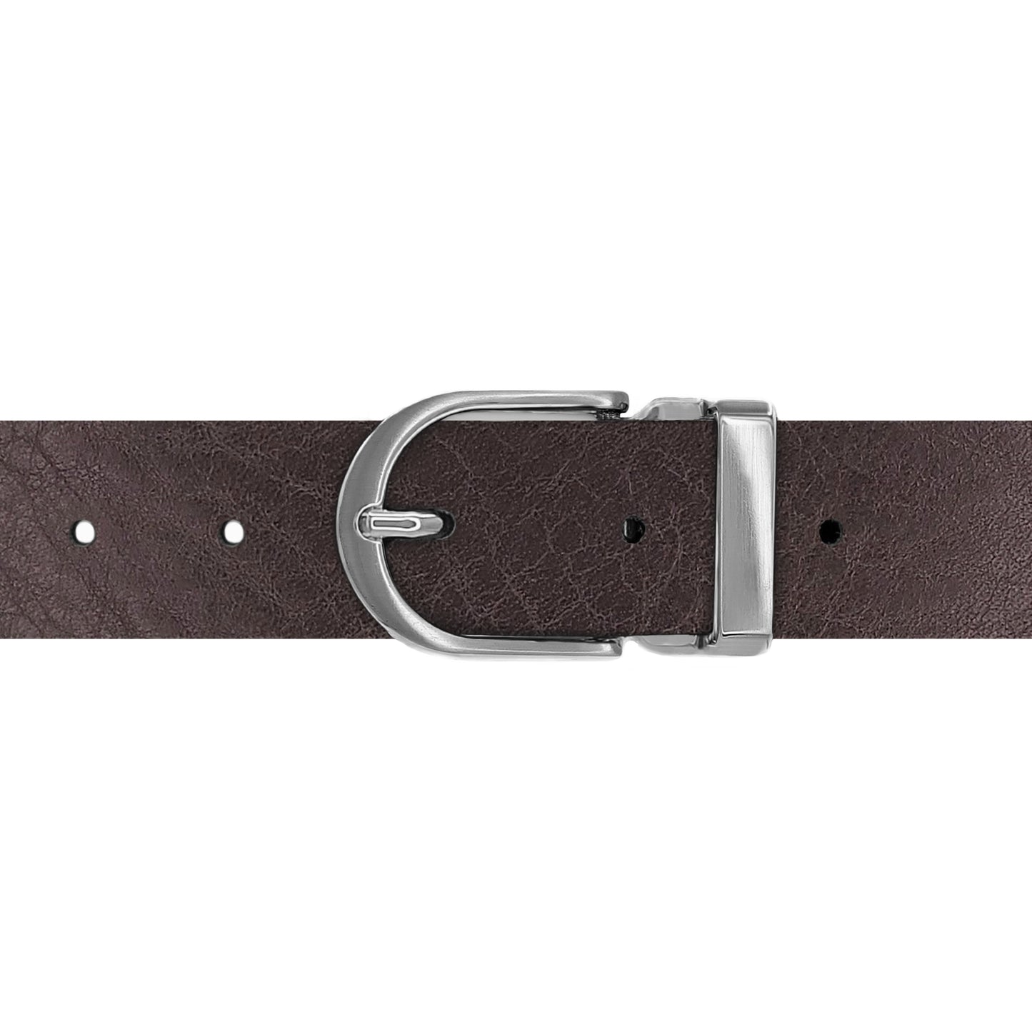 Ceinture 30 mm cuir ceinturon marron boucle Roma mate