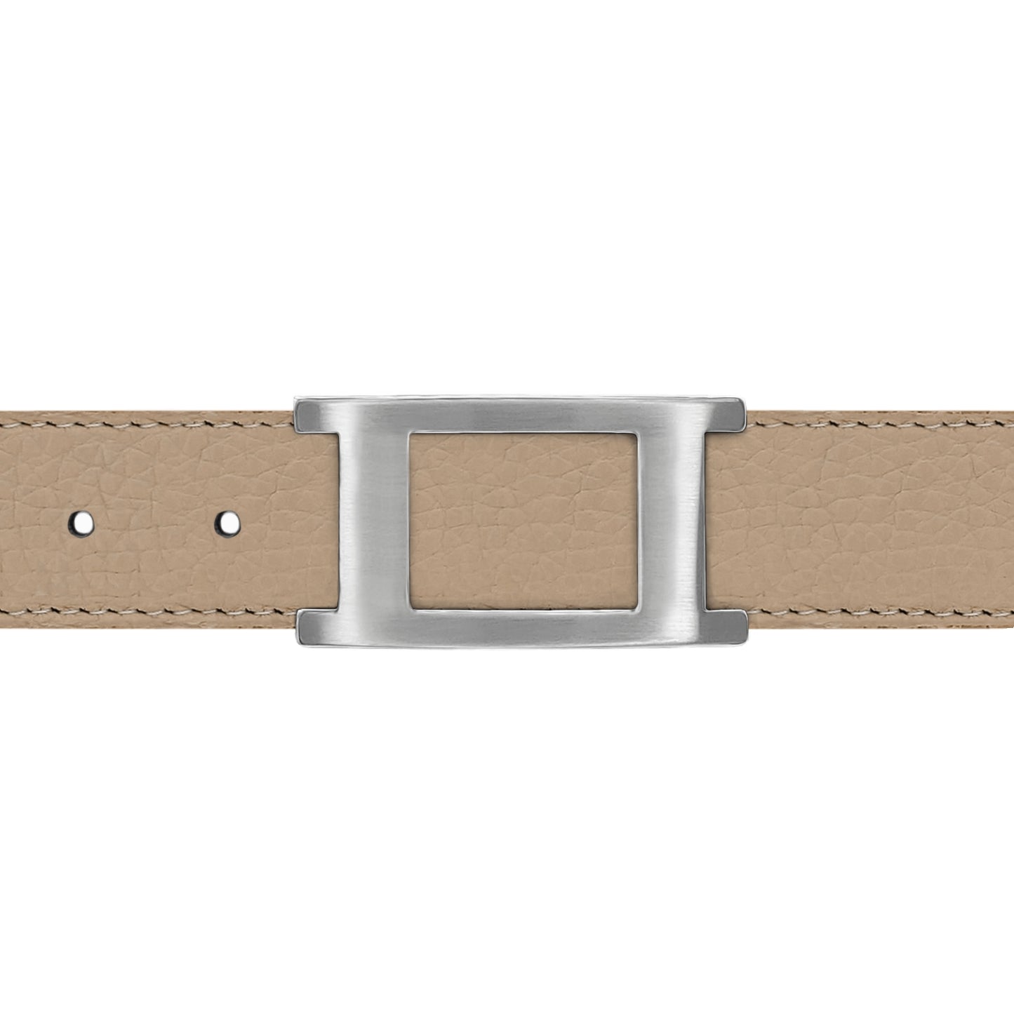 Ceinture 30 mm cuir souple nude boucle Portofino mate