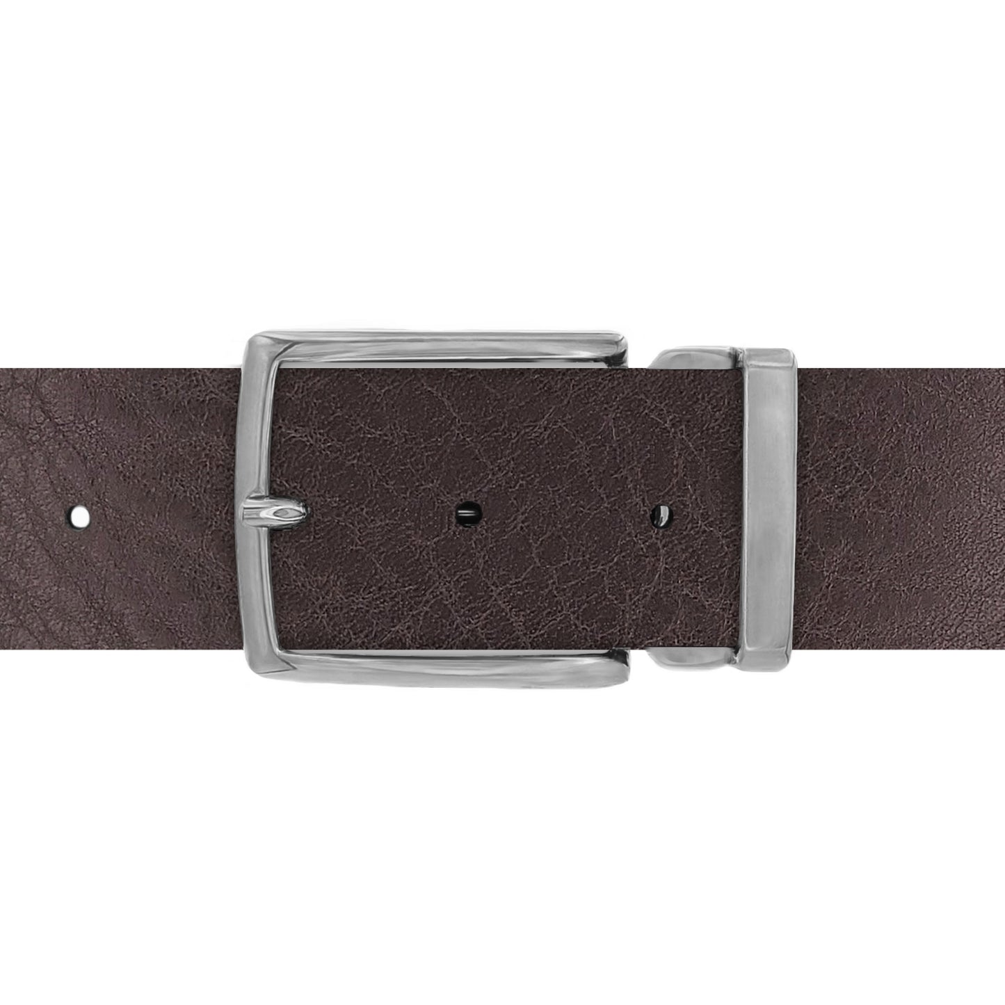 Ceinture 40 mm cuir ceinturon marron boucle Milano mate