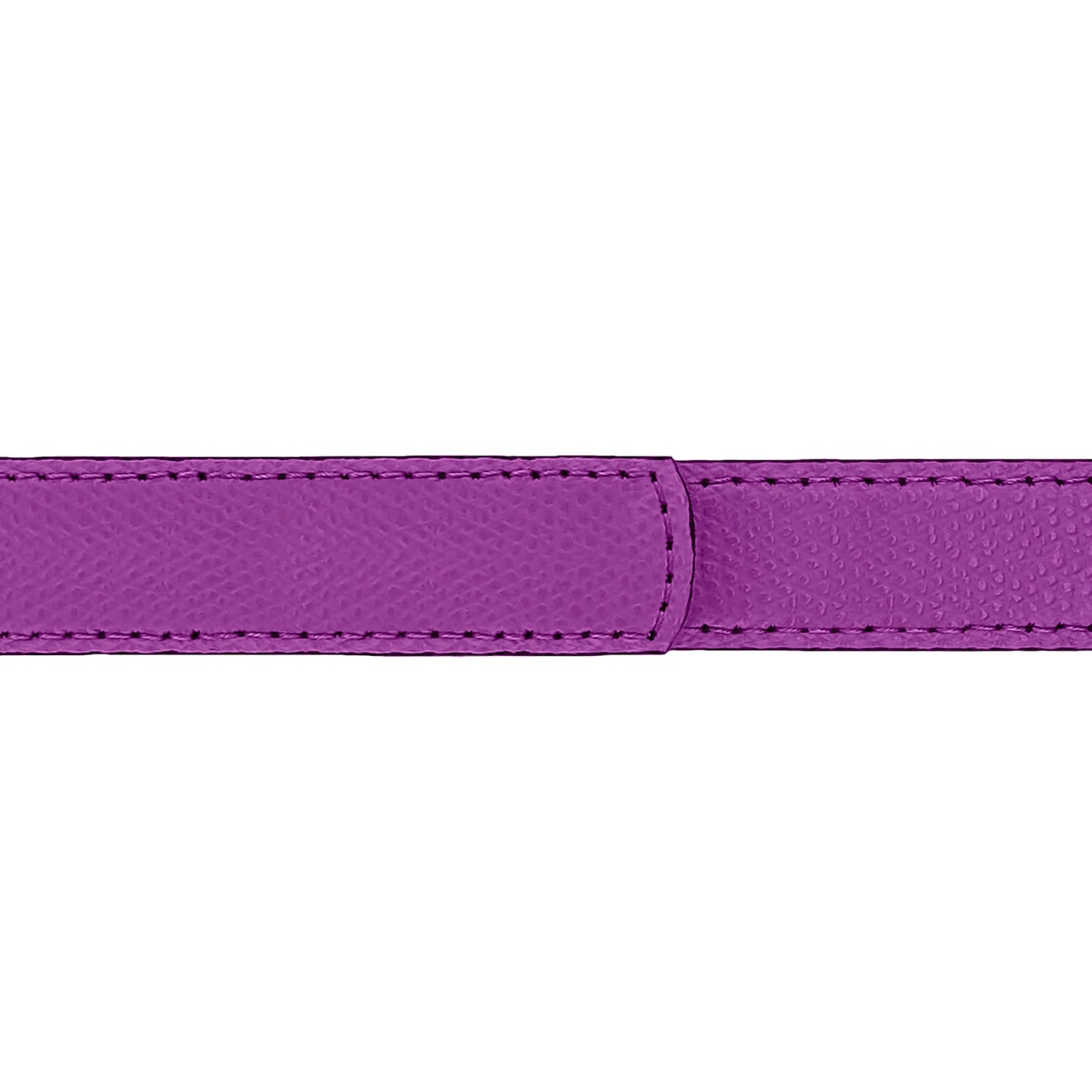 Ceinture 20 mm cuir grainé framboise boucle Paris or