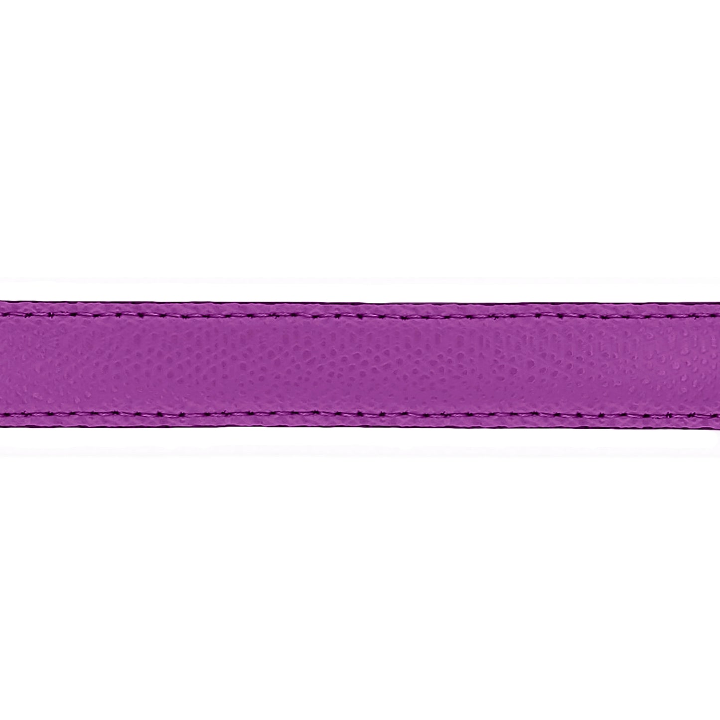 Lanière en cuir grainé framboise 20 mm