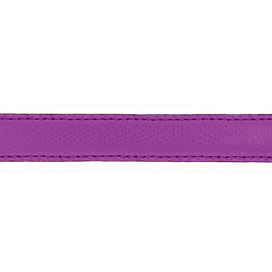 Lanière en cuir grainé framboise 20 mm