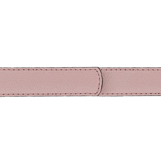 Ceinture enfant 20 mm cuir grainé rose clair boucle Roma mate