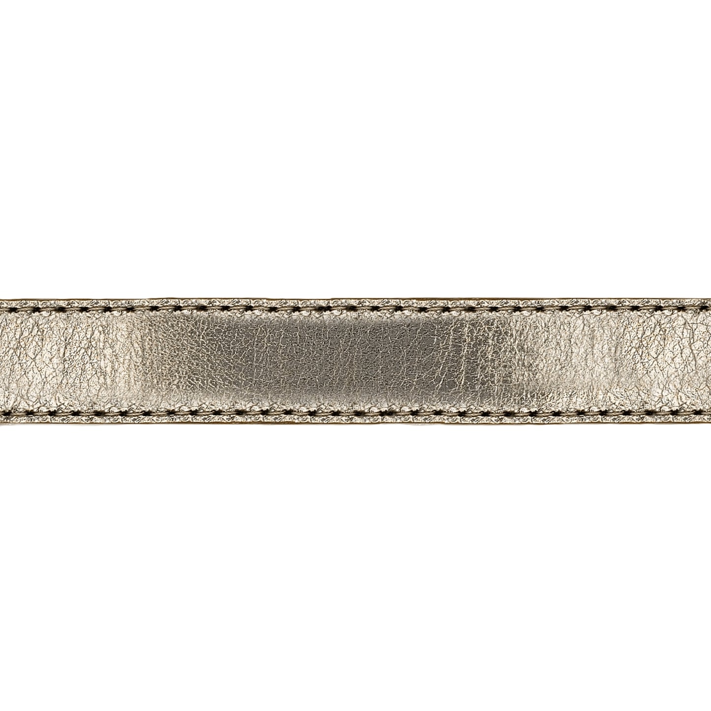 Lanière en cuir souple or 20 mm