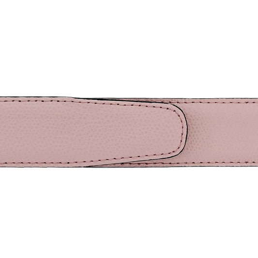 Ceinture 30 mm cuir grainé rose clair boucle Portofino mate