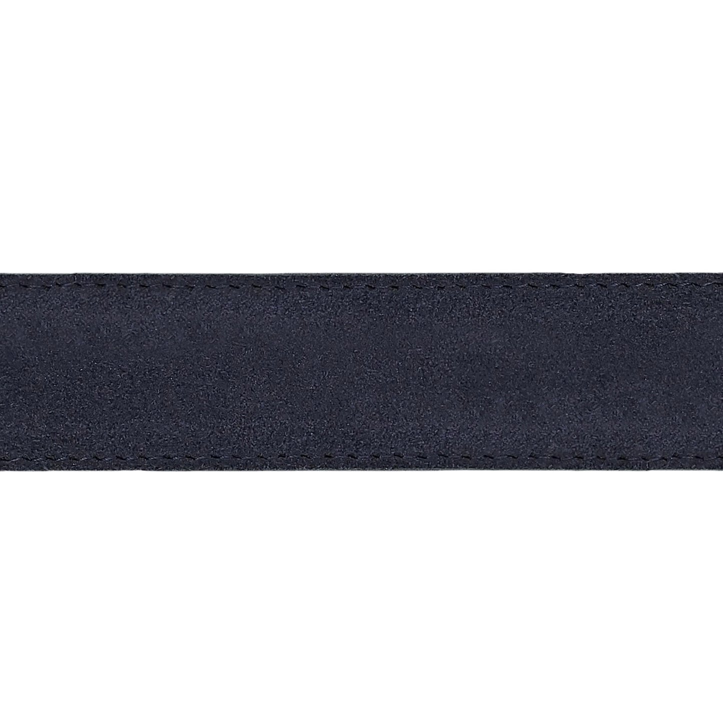 Lanière en cuir retourné bleu marine 30 mm