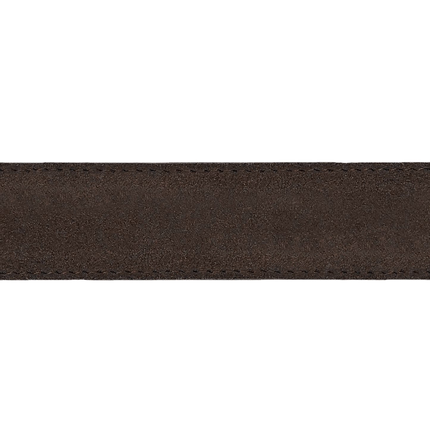 Lanière en cuir retourné marron 30 mm