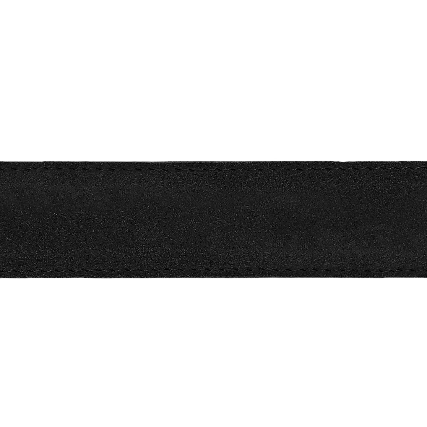 Lanière en cuir retourné noir 30 mm