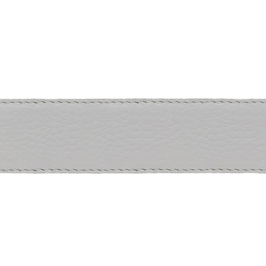 Lanière en cuir souple blanc 30 mm