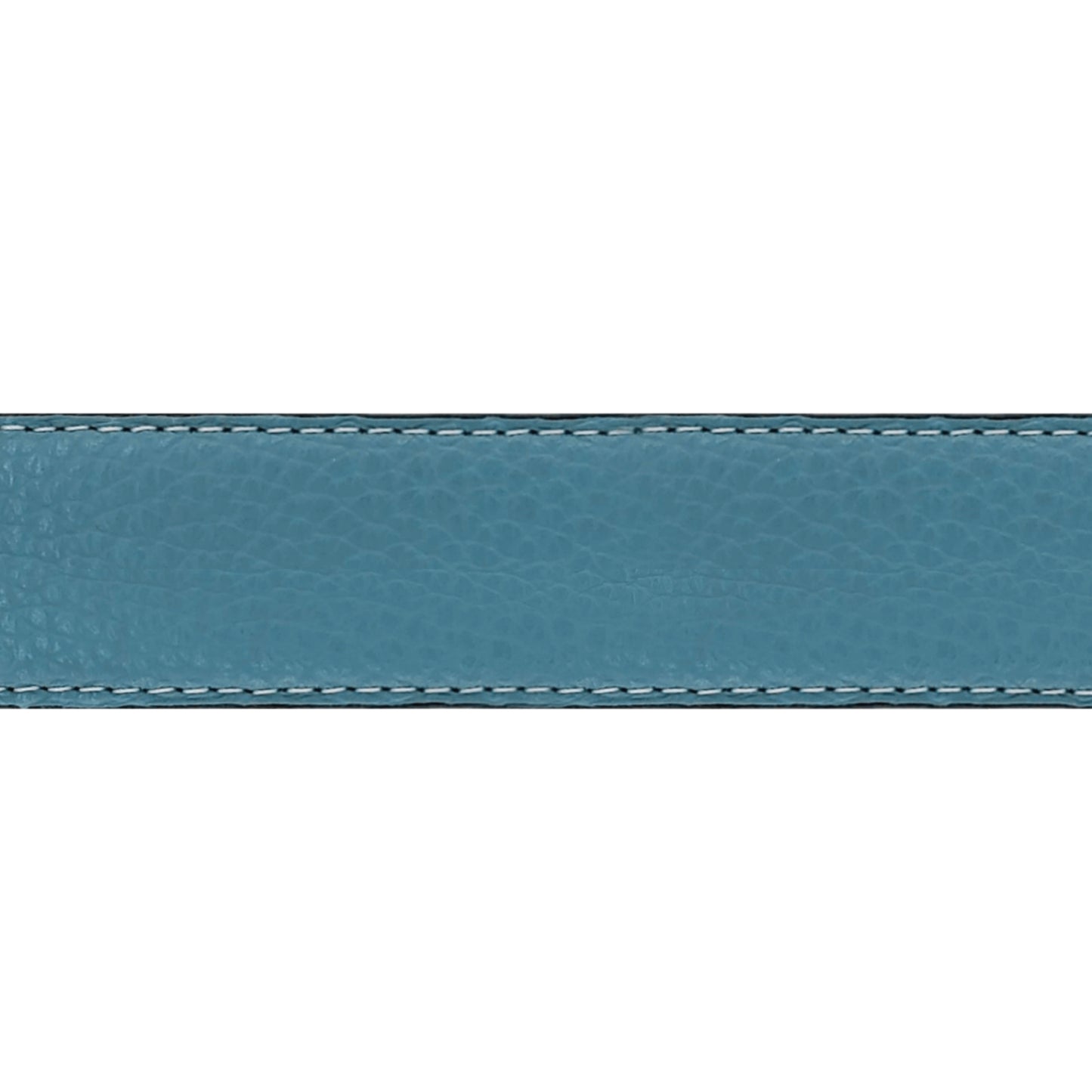 Lanière en cuir souple bleu ciel 30 mm