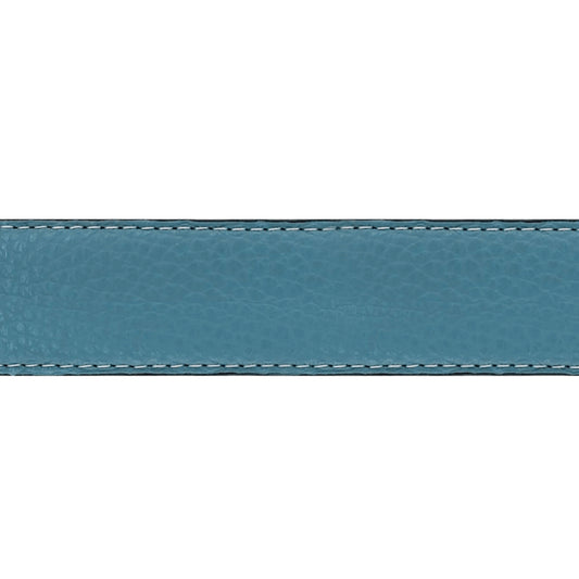 Lanière en cuir souple bleu ciel 30 mm