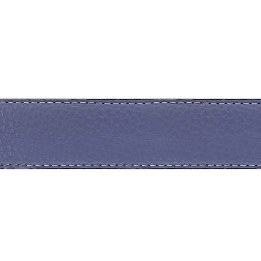 Lanière en cuir souple bleu lavande 30 mm