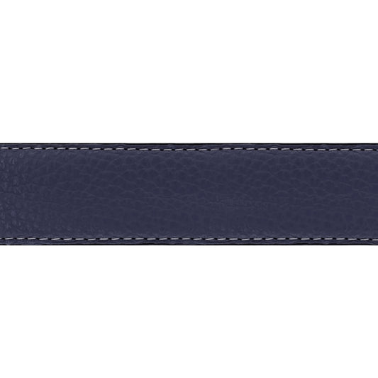 Lanière en cuir souple bleu marine 30 mm