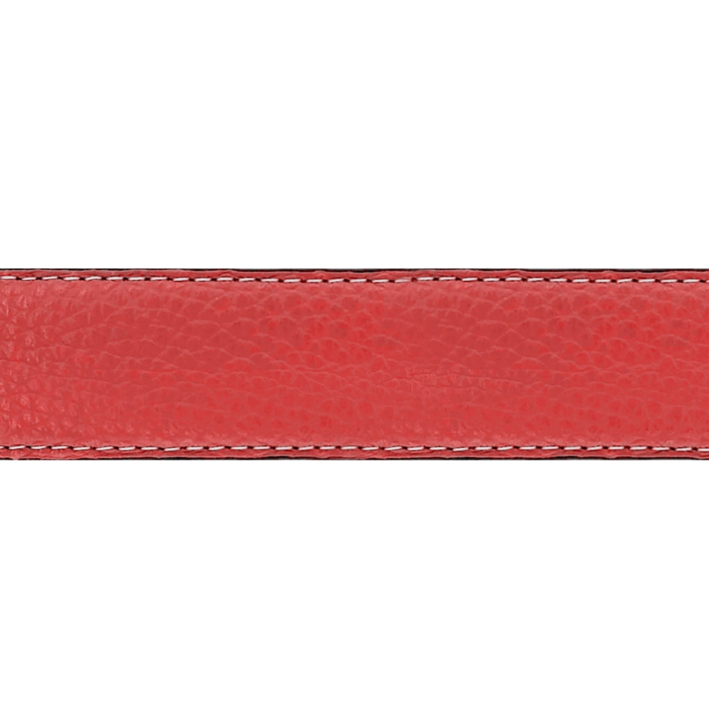 Lanière en cuir souple corail 30 mm