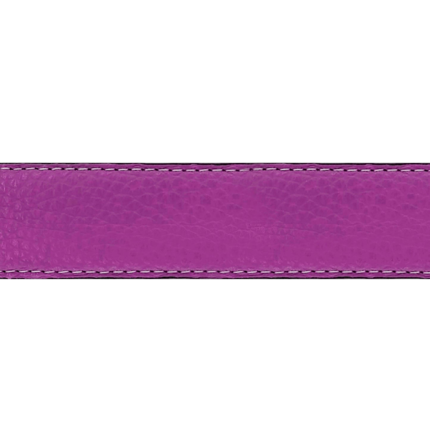 Lanière en cuir souple framboise 30 mm