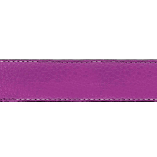 Lanière en cuir souple framboise 30 mm