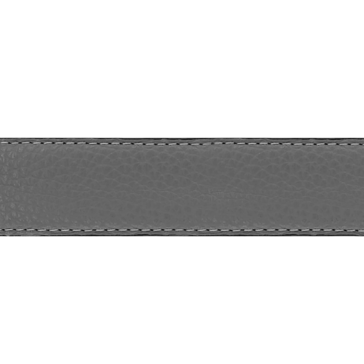 Lanière en cuir souple gris 30 mm