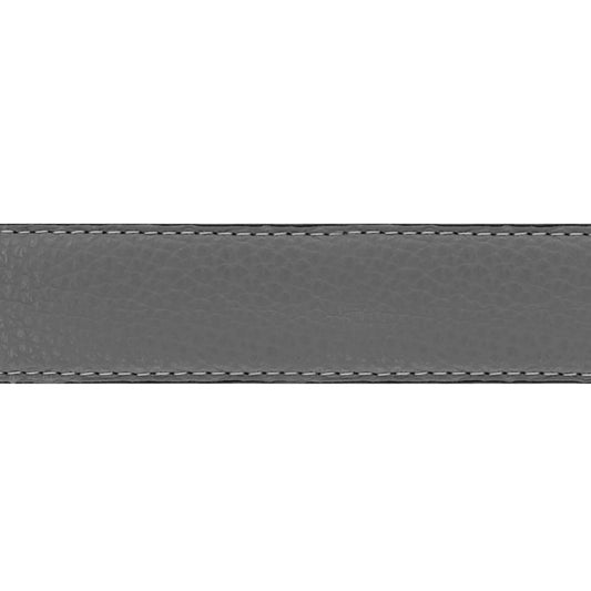 Lanière en cuir souple gris 30 mm