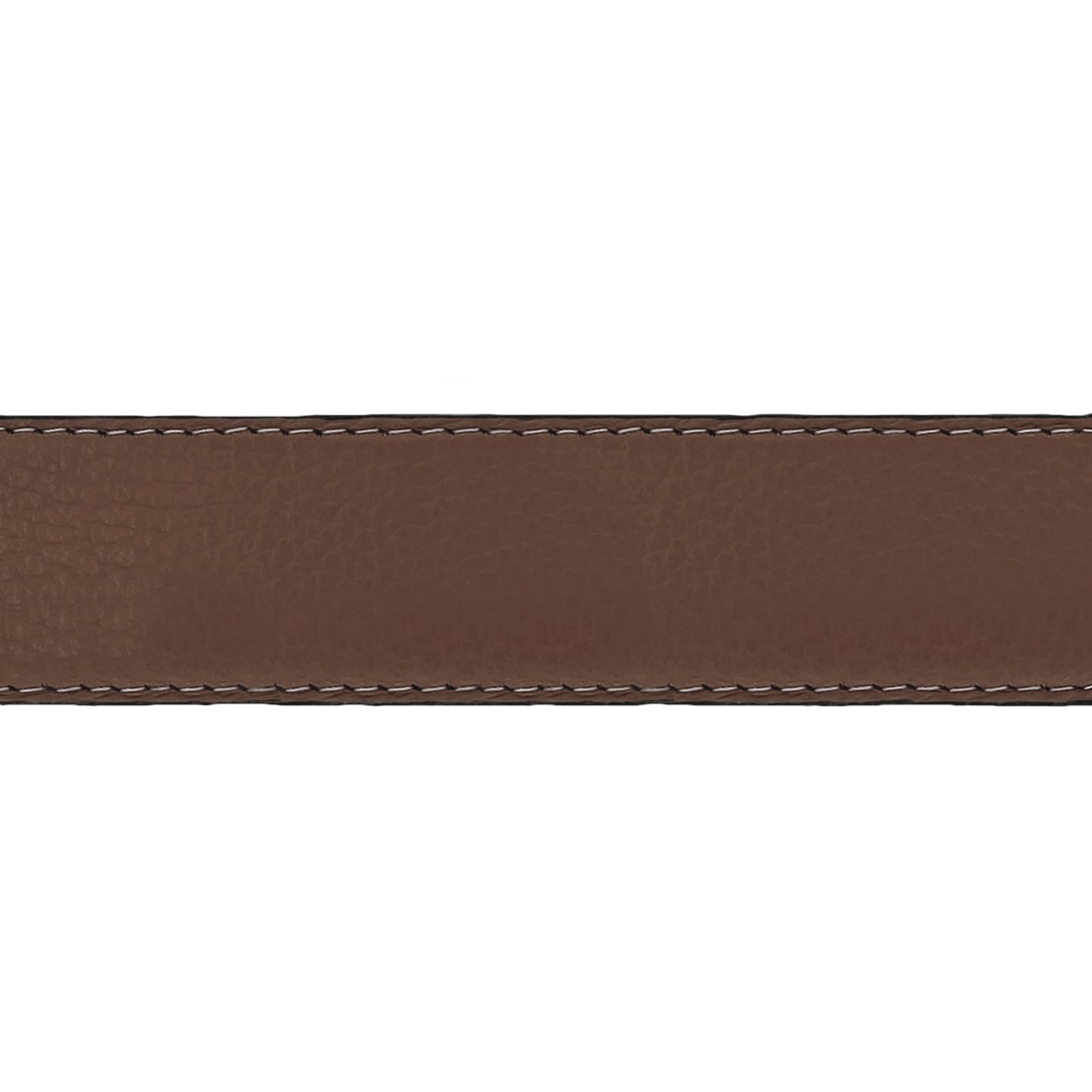 Lanière en cuir souple marron 30 mm