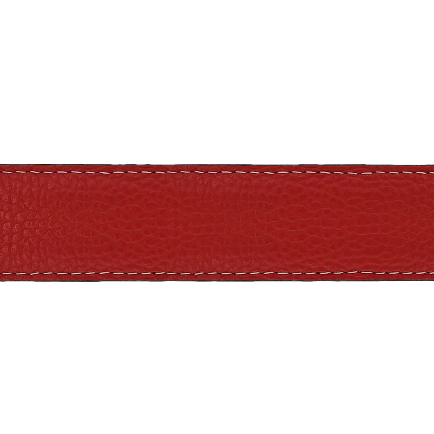 Lanière en cuir souple rouge 30 mm