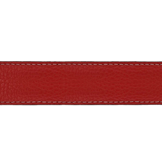 Lanière en cuir souple rouge 30 mm