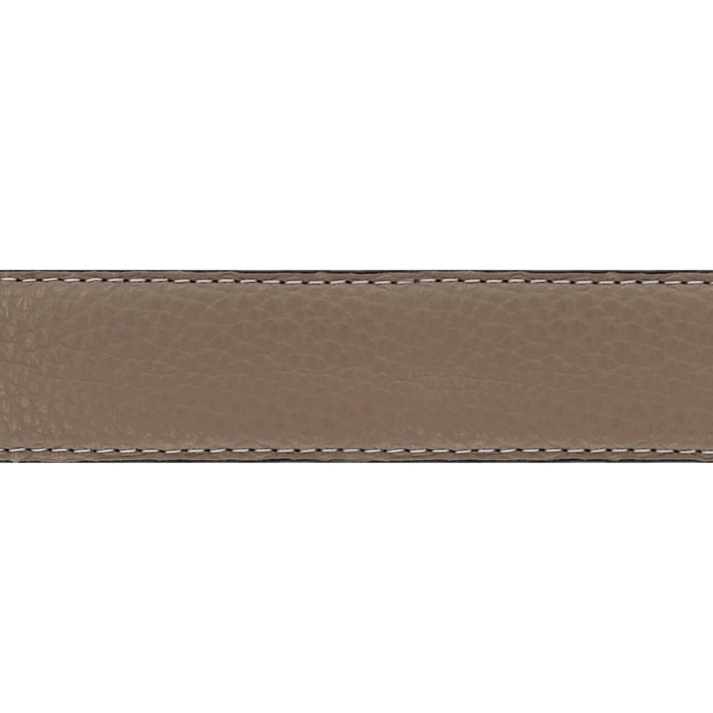 Lanière en cuir souple taupe 30 mm