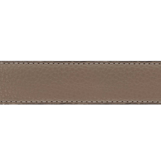 Lanière en cuir souple taupe 30 mm
