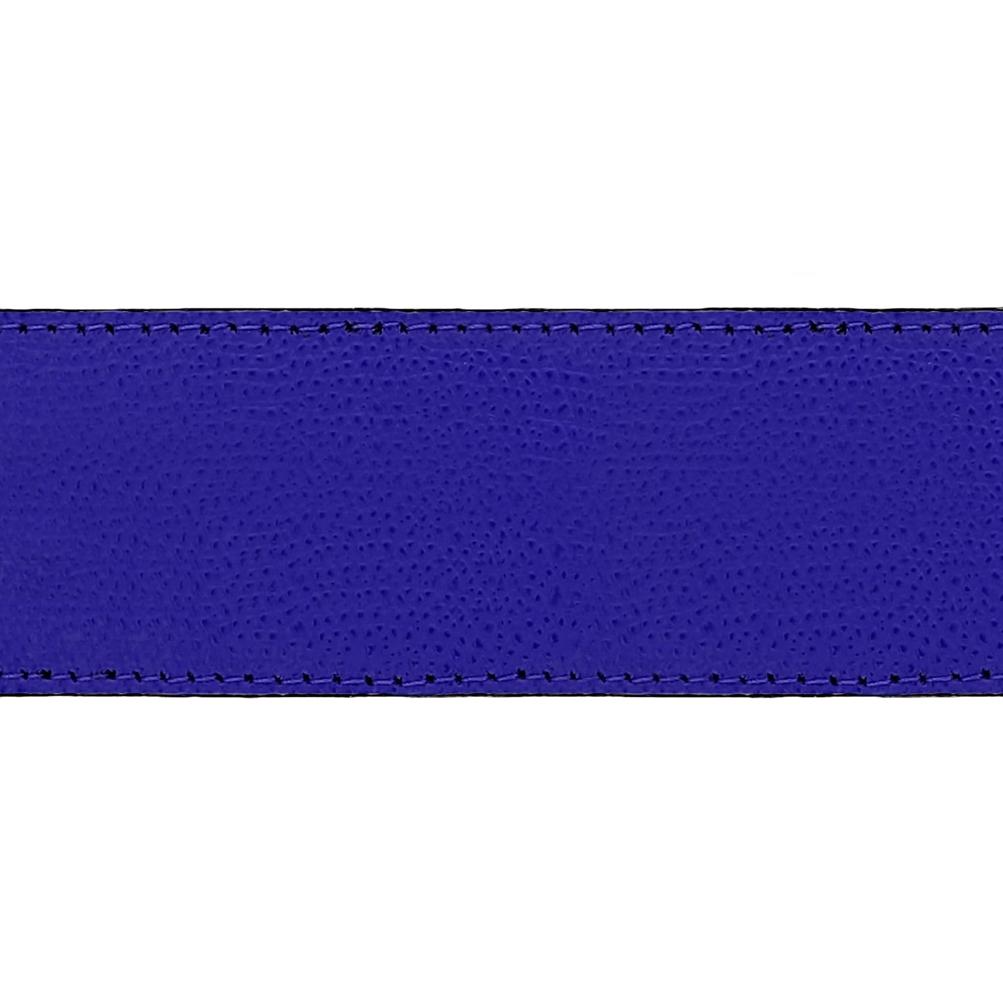 Lanière en cuir grainé bleu roi 40 mm