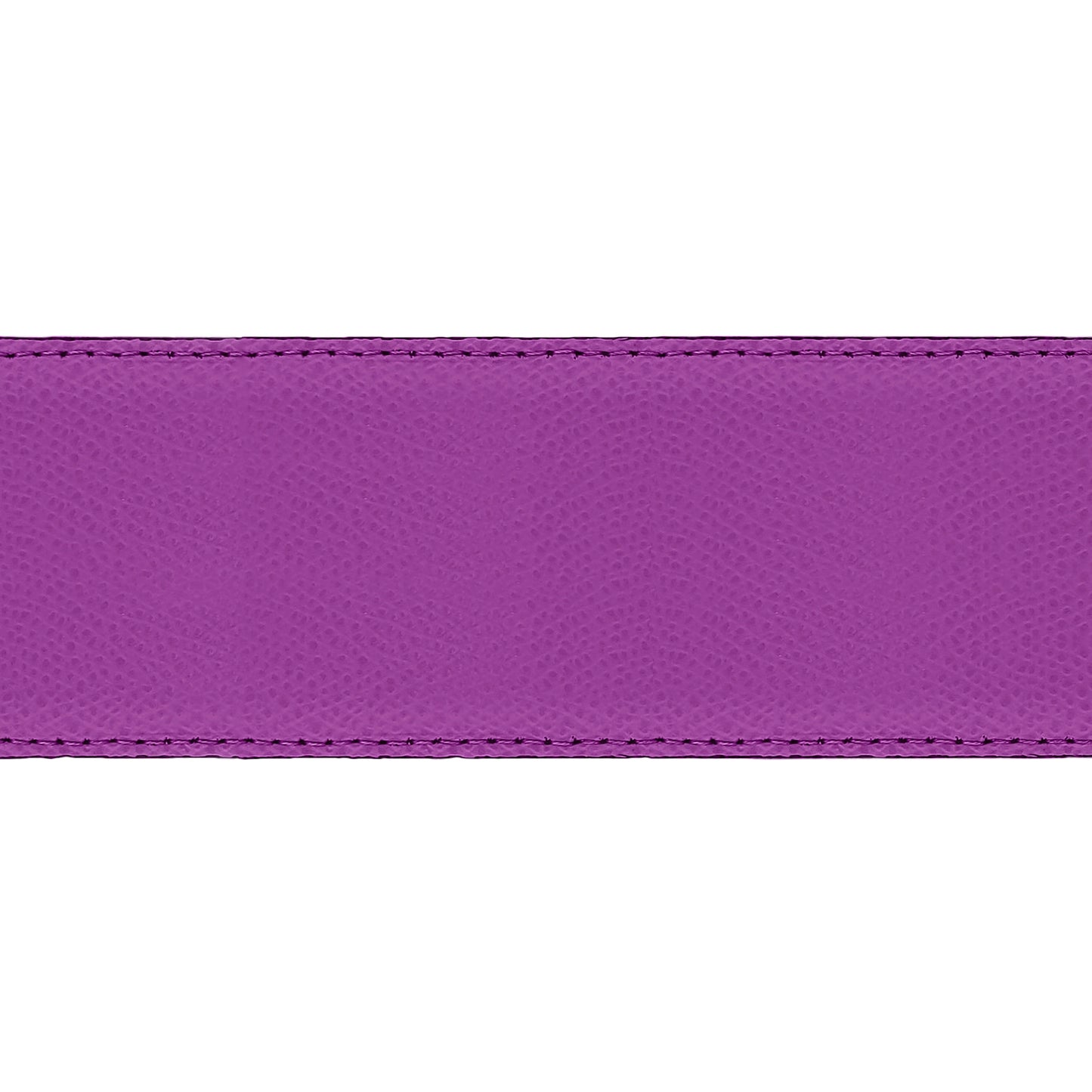 Lanière en cuir grainé framboise 40 mm