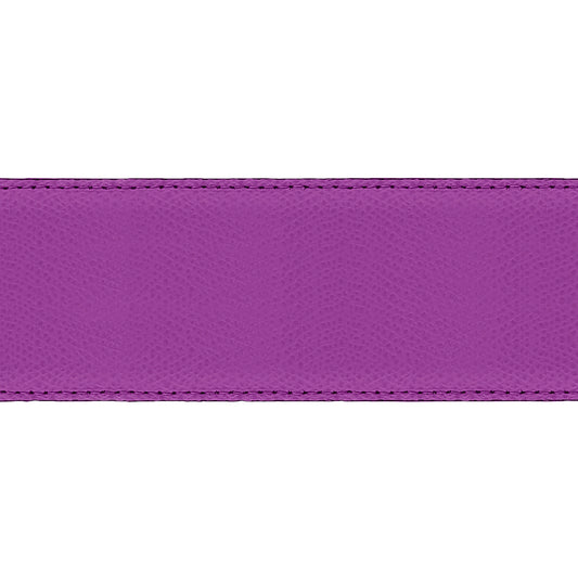 Lanière en cuir grainé framboise 40 mm