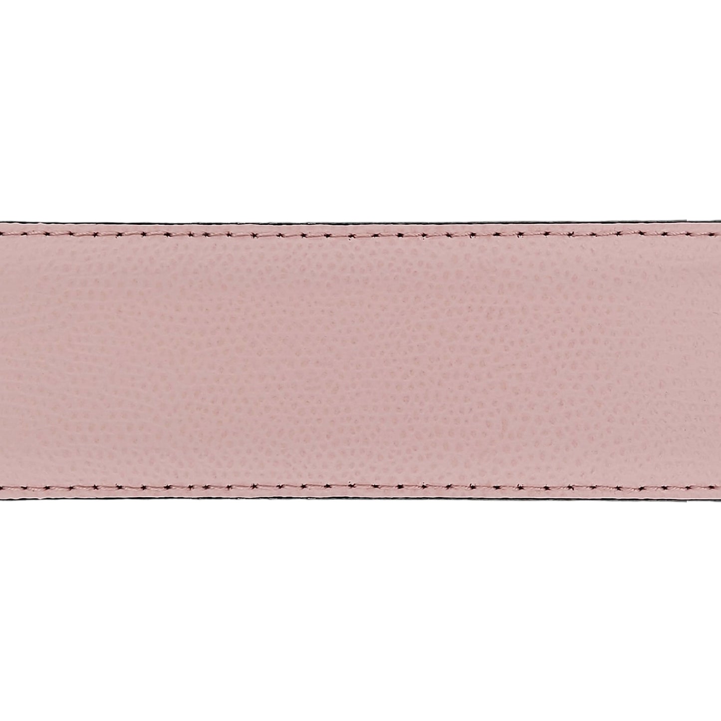 Lanière en cuir grainé rose clair 40 mm