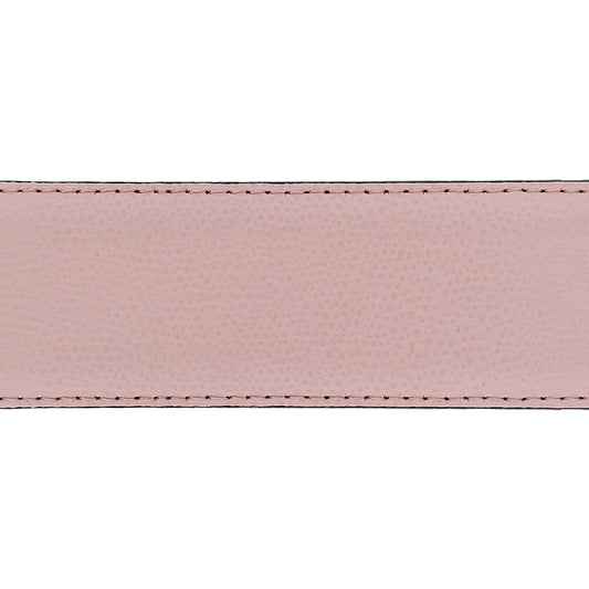 Lanière en cuir grainé rose clair 40 mm