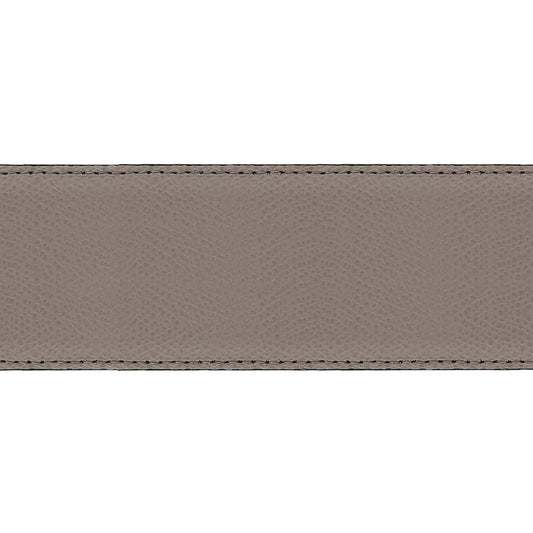 Lanière en cuir grainé taupe 40 mm