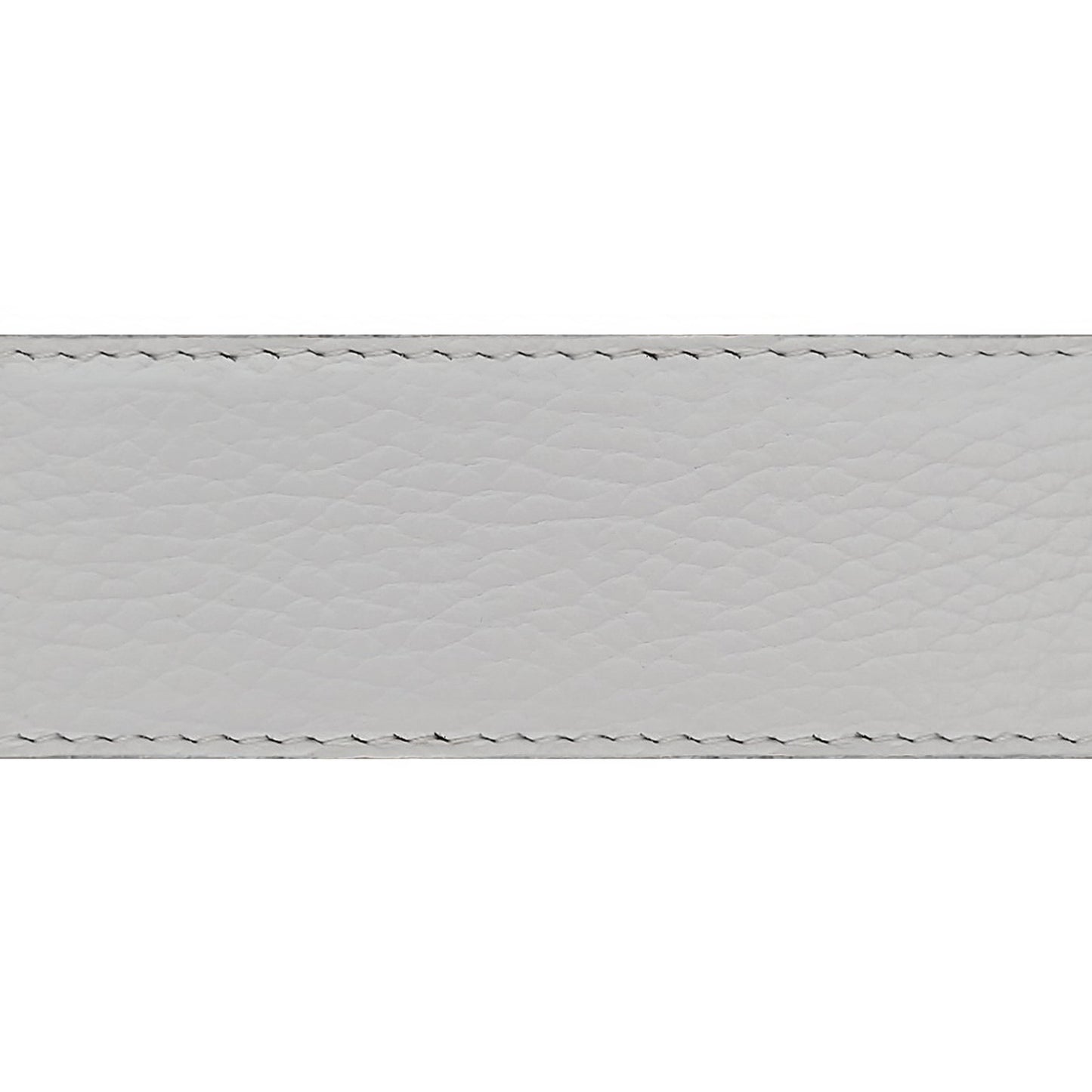 Lanière en cuir souple blanc 40 mm