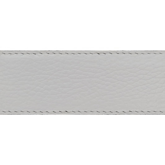 Lanière en cuir souple blanc 40 mm