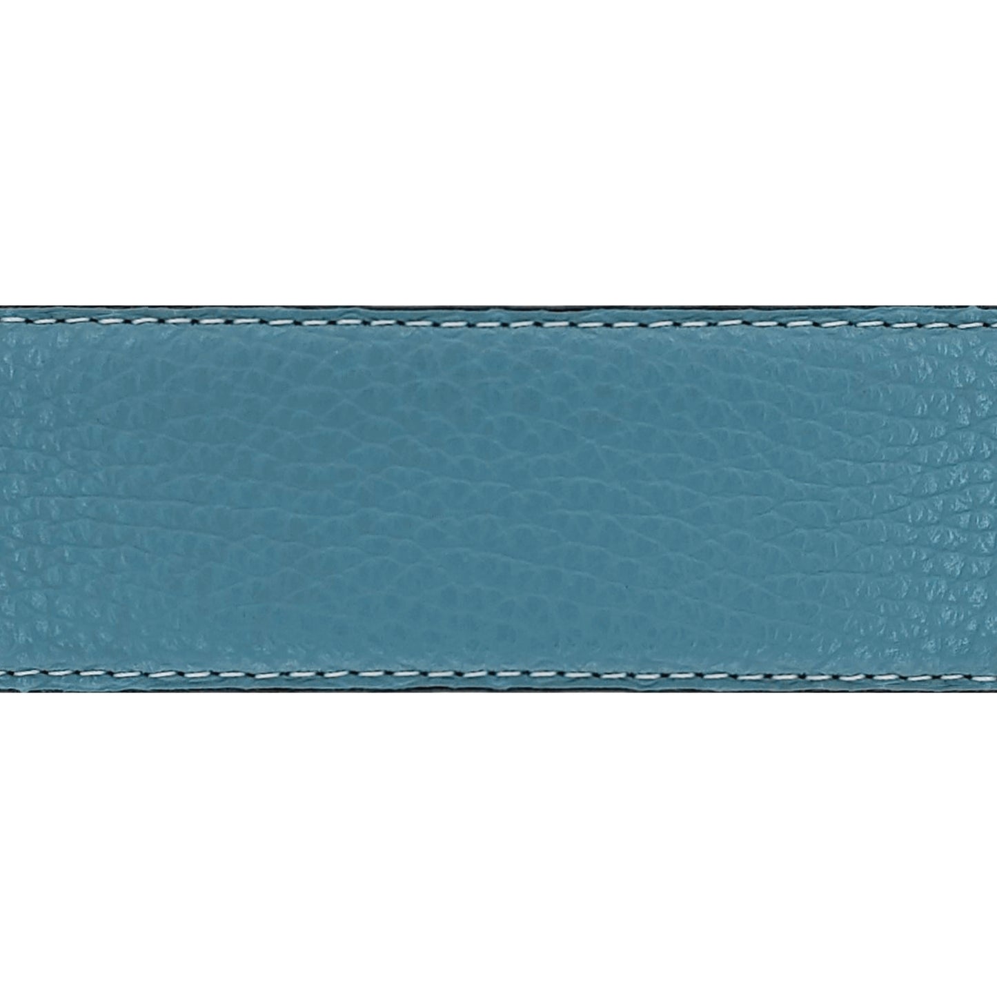 Lanière en cuir souple bleu ciel 40 mm