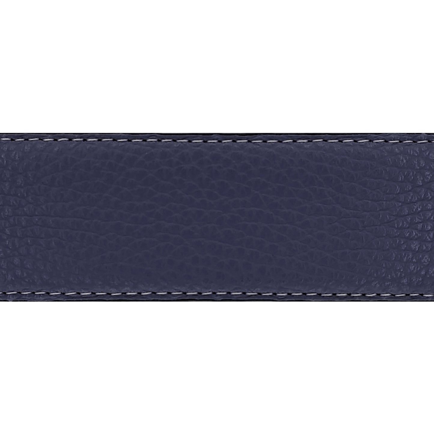 Lanière en cuir souple bleu marine 40 mm