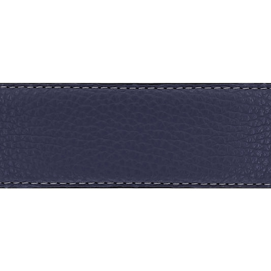 Lanière en cuir souple bleu marine 40 mm