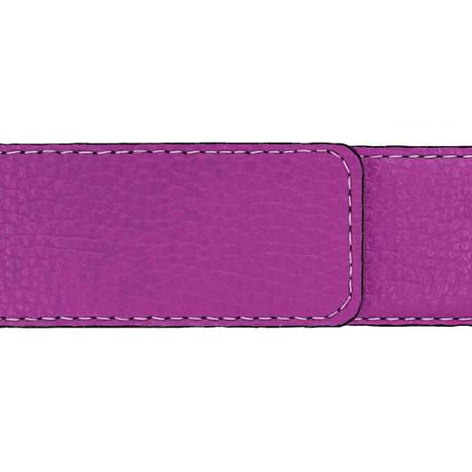 Ceinture 40 mm cuir souple framboise boucle Roma or