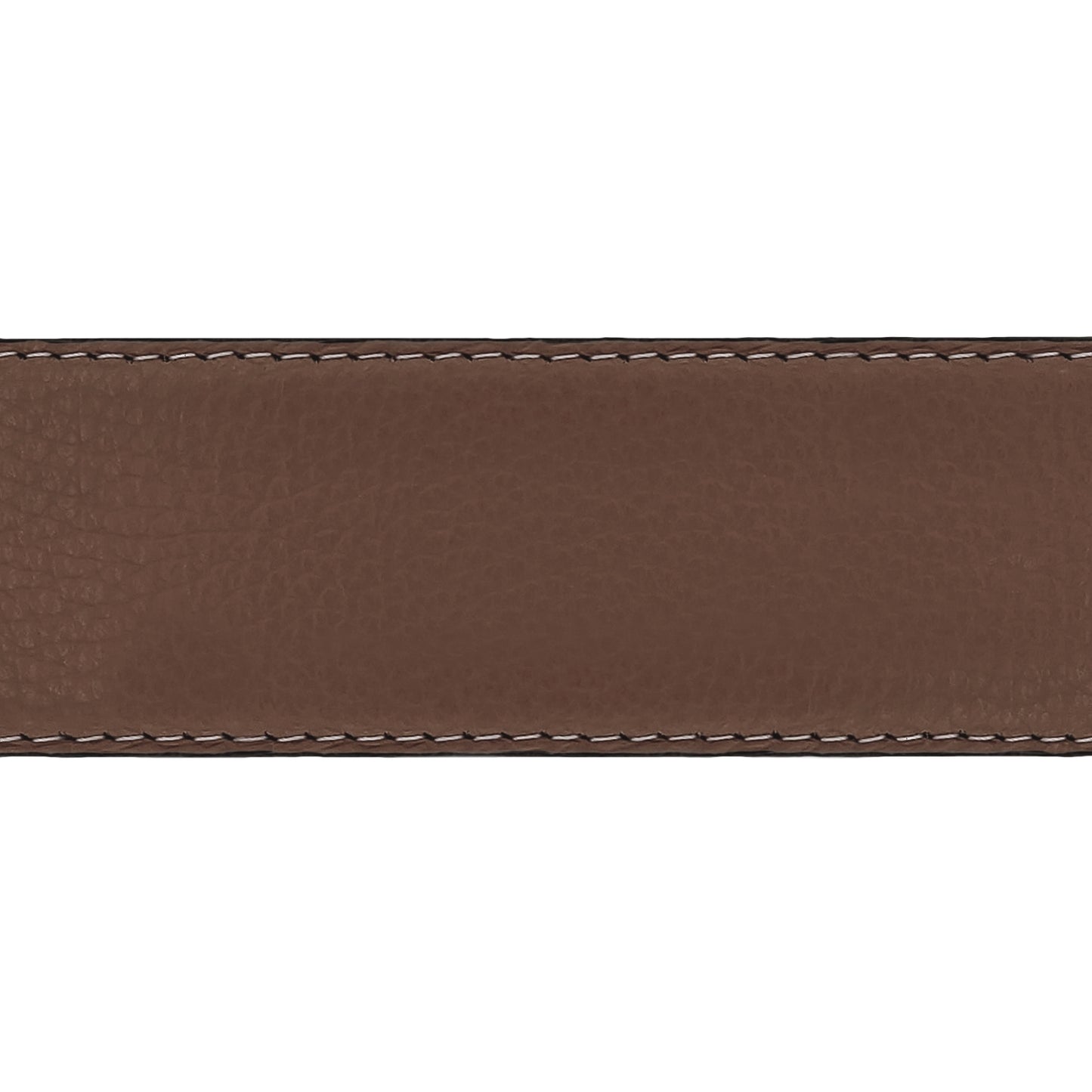 Lanière en cuir souple marron 40 mm