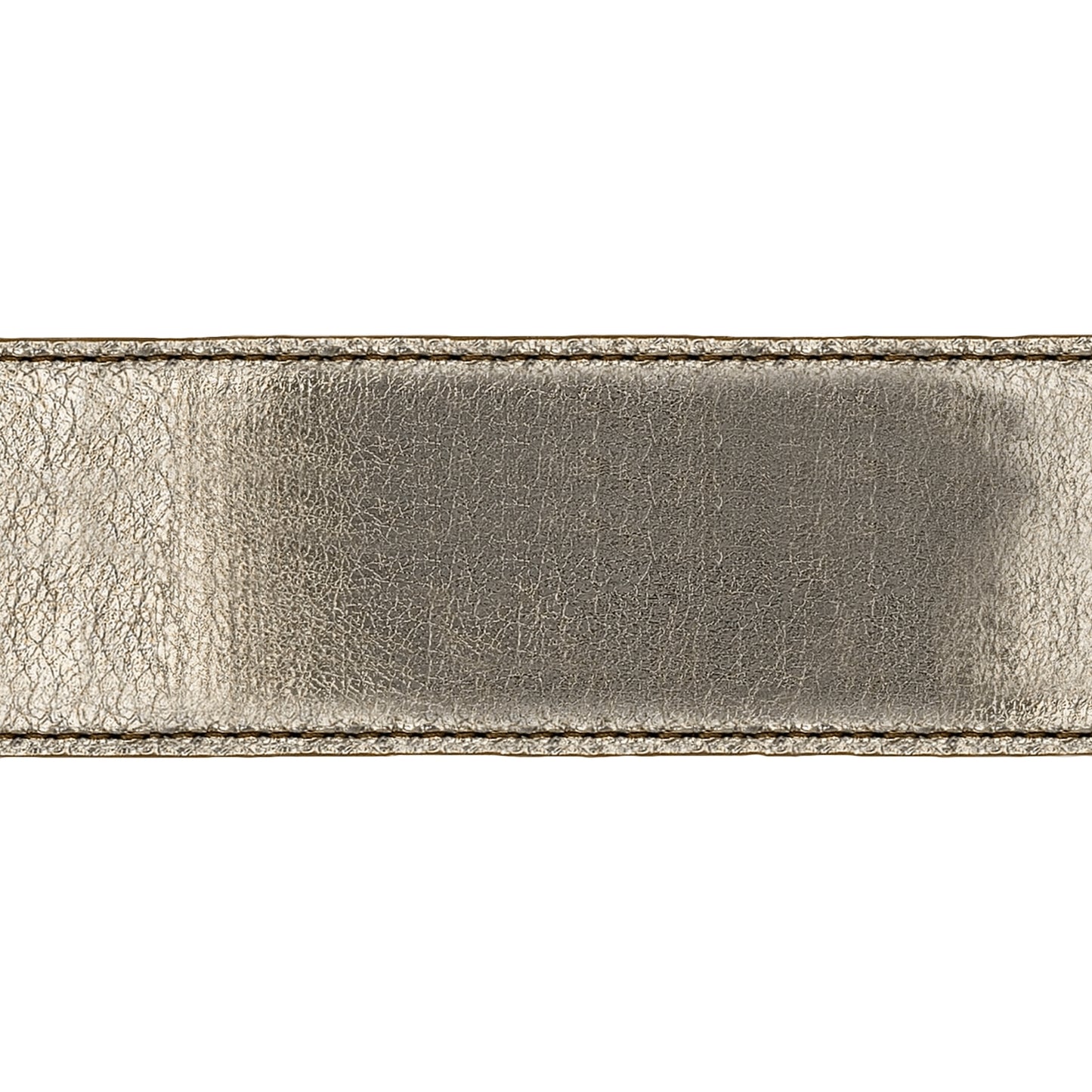 Lanière en cuir souple or 40 mm