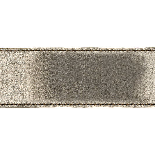 Lanière en cuir souple or 40 mm