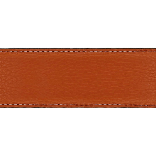 Lanière en cuir souple orange 40 mm