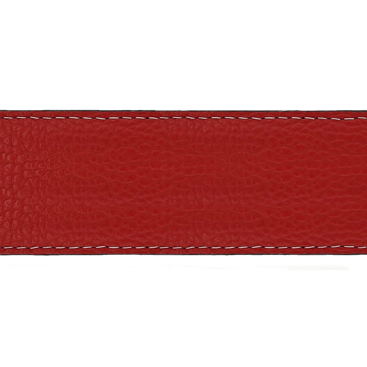 Lanière en cuir souple rouge 40 mm