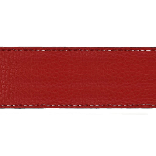 Lanière en cuir souple rouge 40 mm