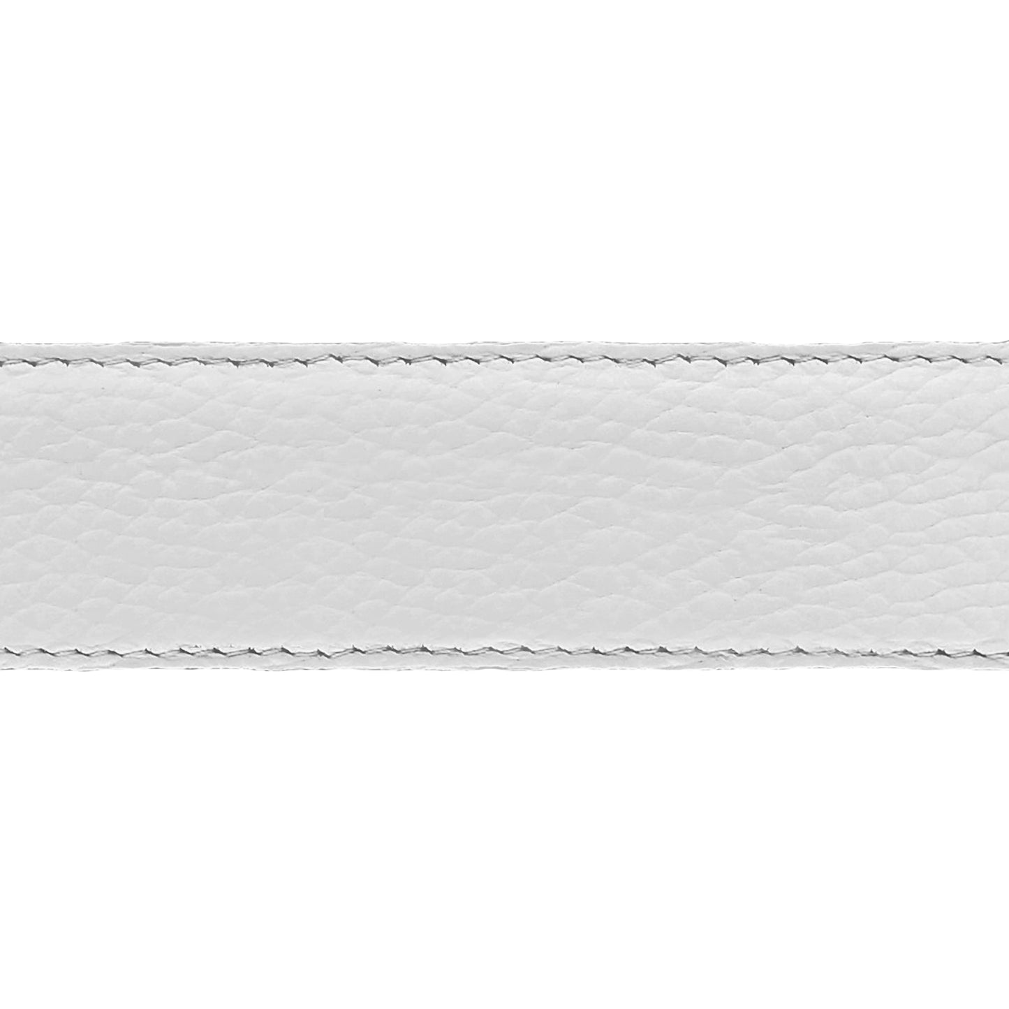 Lanière en cuir souple blanc 35 mm