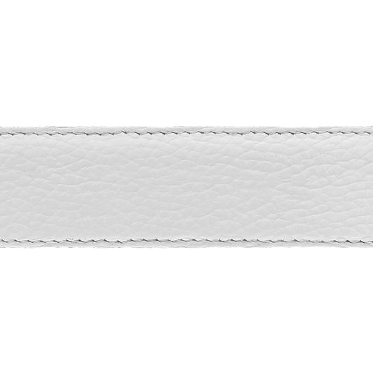 Lanière en cuir souple blanc 35 mm