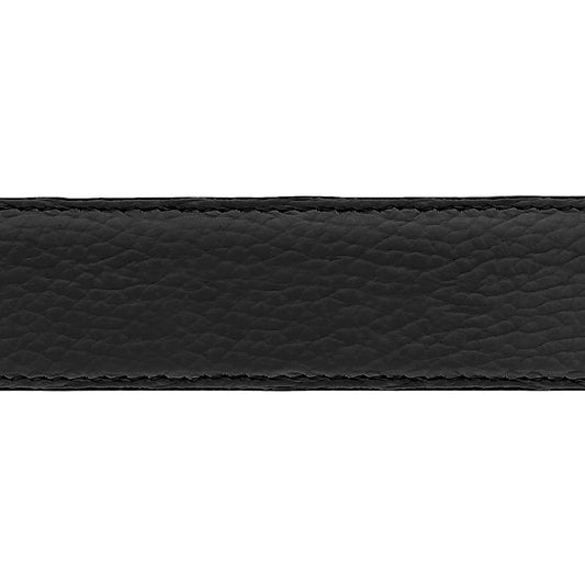 Lanière en cuir souple noir 35 mm
