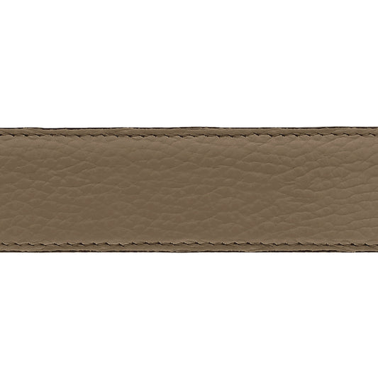 Lanière en cuir souple taupe 35 mm